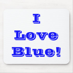 Alfombrilla De Ratón Mousepad I Love Blue