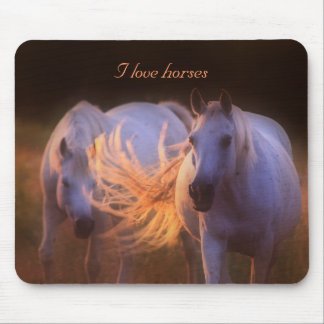 Alfombrilla De Ratón Mousepad - i love horses