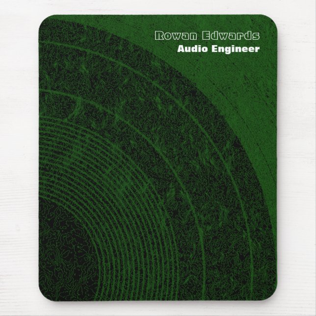 Alfombrilla De Ratón Mousepad, ingeniero de audio (Frente)