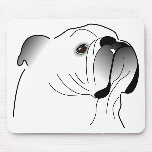 Alfombrilla De Ratón Mousepad inglés del bulldog (Frente)