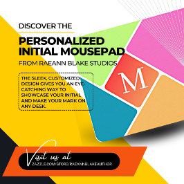 Alfombrilla De Ratón Mousepad inicial personalizado