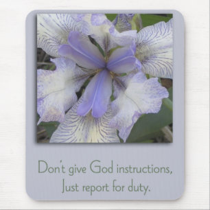 Alfombrilla De Ratón Mousepad Inspirador Iris Azul
