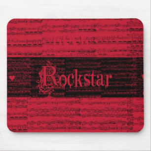 Alfombrilla De Ratón Mousepad interno del rojo de Rockstar