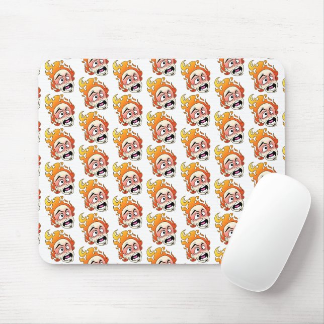 Alfombrilla De Ratón Mousepad, jefe de bomberos escotés (Con ratón)