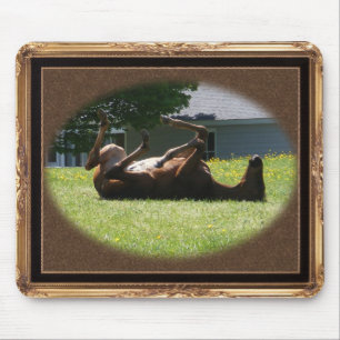 Alfombrilla De Ratón Mousepad juguetón del ~ del potro