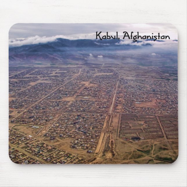 Alfombrilla De Ratón Mousepad:  Kabul desde arriba (Frente)