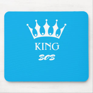 Alfombrilla De Ratón Mousepad king personalizado en azul con nombre