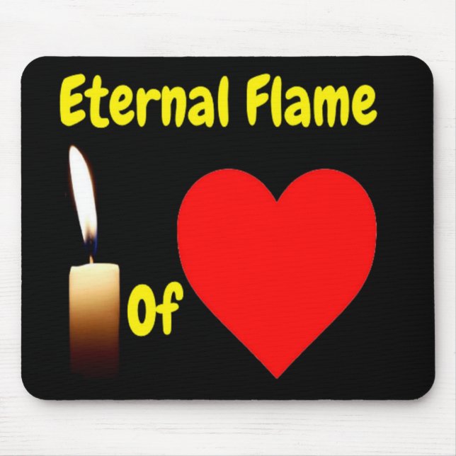 Alfombrilla De Ratón Mousepad La Llama Eterna Del Amor (Frente)