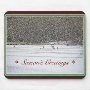 Alfombrilla De Ratón Mousepad, la temporada de pesca del hielo