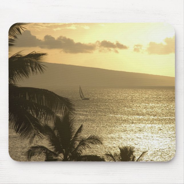Alfombrilla De Ratón Mousepad: Lahaina Sunset #1 (Frente)