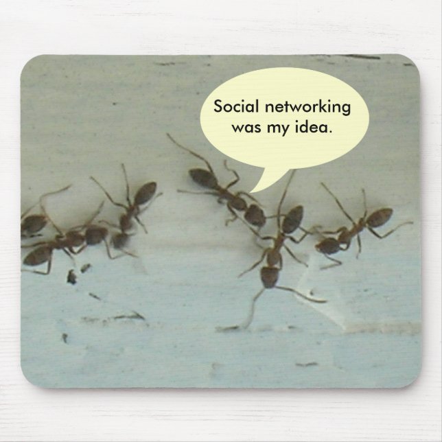 Alfombrilla De Ratón Mousepad - Las redes sociales fueron mi idea. (Frente)