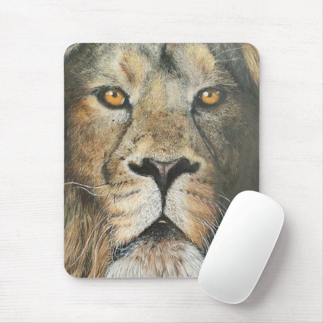 Alfombrilla De Ratón Mousepad Leão (Con ratón)