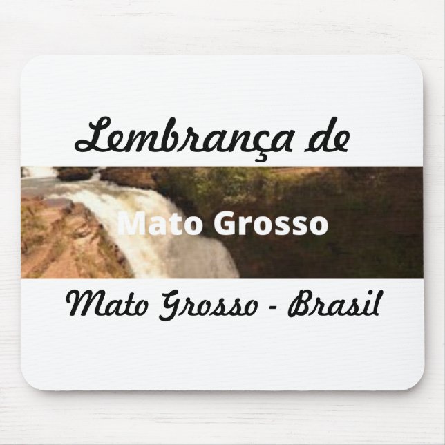 Alfombrilla De Ratón Mousepad lembrança de Mato Grosso (Frente)