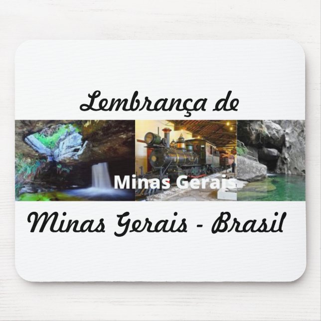 Alfombrilla De Ratón Mousepad lembrança de Minas Gerais (Frente)