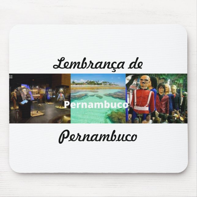 Alfombrilla De Ratón Mousepad lembrança de Pernambuco (Frente)
