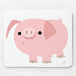 Alfombrilla De Ratón Mousepad lindo del cerdo