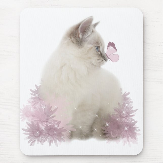 Alfombrilla De Ratón mousepad lindo del gatito (Frente)