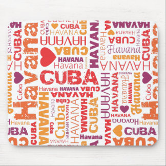 Alfombrilla De Ratón Mousepad lindo del souvernir de Cuba La Habana