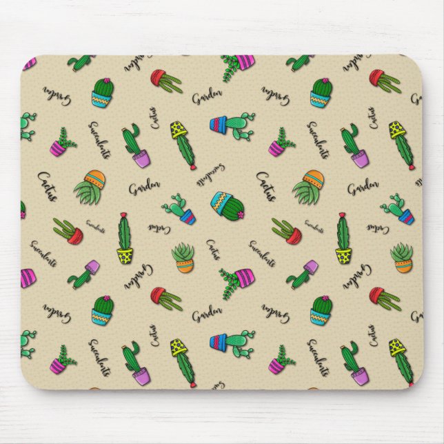 Alfombrilla De Ratón Mousepad Linha Cactus (Frente)