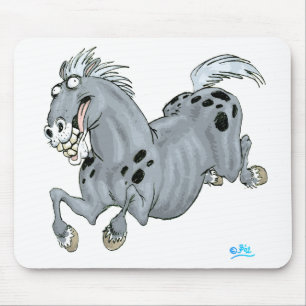 Alfombrilla De Ratón Mousepad loco del caballo