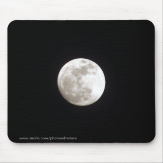 Alfombrilla De Ratón Mousepad - Luna Llena en el cielo nocturno claro