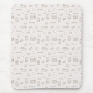 Alfombrilla De Ratón Mousepad Macaron Line Art