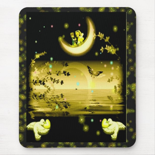 Alfombrilla De Ratón Mousepad mágico de la luna (Frente)