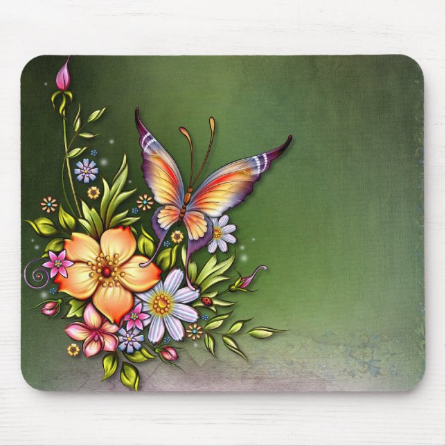 Alfombrilla De Ratón Mousepad mariposa (Frente)