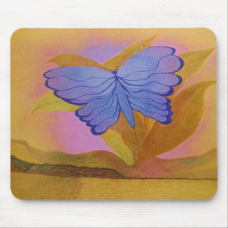ALFOMBRILLA DE RATÓN MOUSEPAD, MARIPOSA AZUL