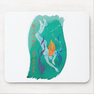 Alfombrilla De Ratón Mousepad más profundo que se zambulle