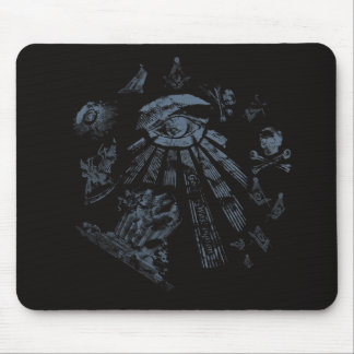 Alfombrilla De Ratón Mousepad Masonic Fantasy Blue