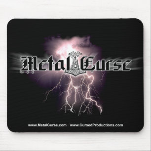 Alfombrilla De Ratón Mousepad metalizado del logotipo de la maldición