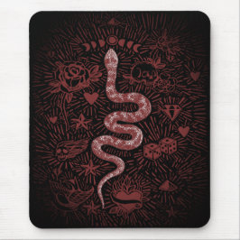 Alfombrilla De Ratón Mousepad místico de la serpiente
