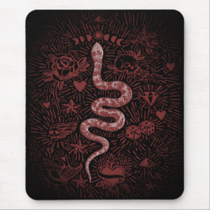 Alfombrilla De Ratón Mousepad místico de la serpiente