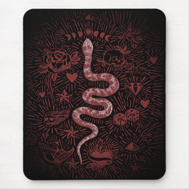 Alfombrilla De Ratón Mousepad místico de la serpiente (Frente)