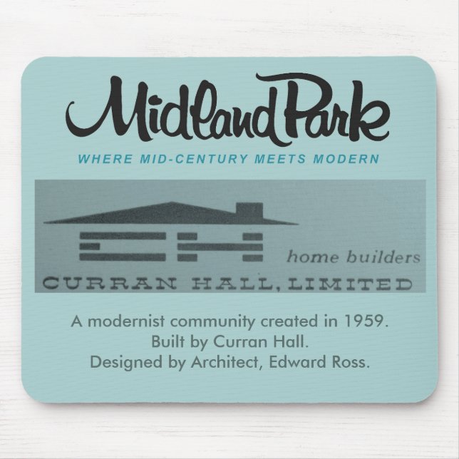 Alfombrilla De Ratón Mousepad moderno de mediados del siglo XIX 1958 To (Frente)