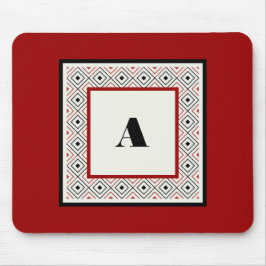 Alfombrilla De Ratón Mousepad moderno Personalizado de blanco y vino ne