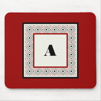 Alfombrilla De Ratón Mousepad moderno Personalizado de blanco y vino ne