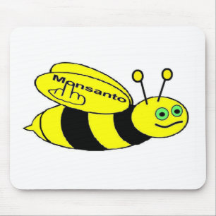 Alfombrilla De Ratón Mousepad Monsanto Bee Flip