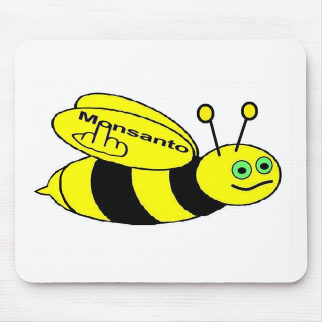 Alfombrilla De Ratón Mousepad Monsanto Bee Flip (Frente)
