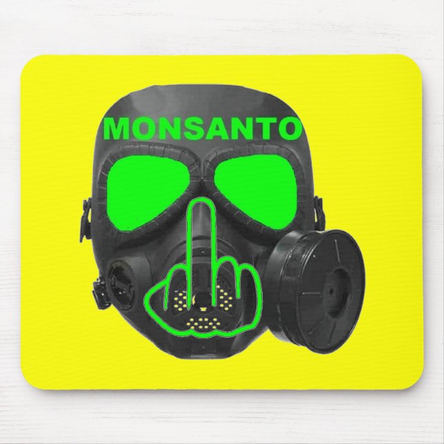 Alfombrilla De Ratón Mousepad Monsanto Gas Mask Flip (Frente)