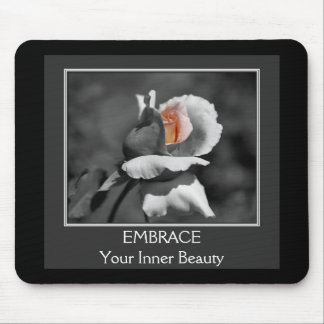 Alfombrilla De Ratón Mousepad Motivacional de Belleza Interior Rosebud
