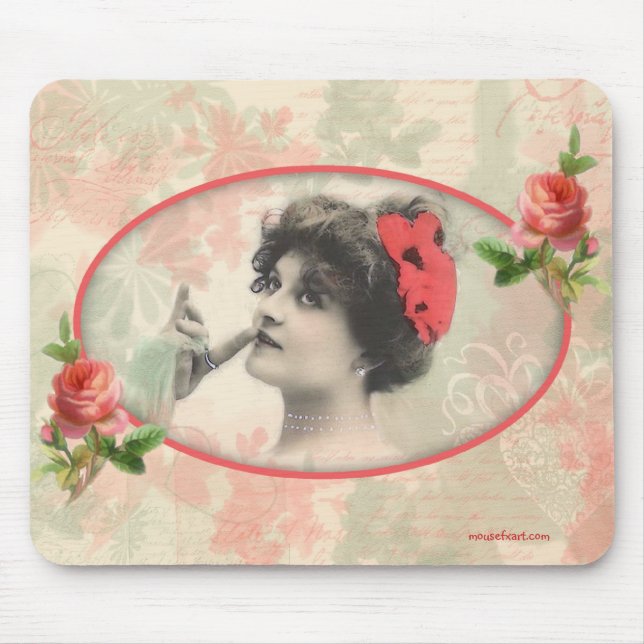 Alfombrilla De Ratón Mousepad, mujer victoriana (Frente)