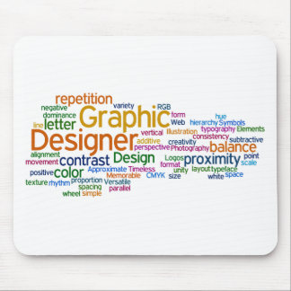 Alfombrilla De Ratón Mousepad multicolor blanco