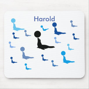 Alfombrilla De Ratón Mousepad - Múltiples sellos de circo con nombre