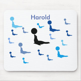 Alfombrilla De Ratón Mousepad - Múltiples sellos de circo con nombre