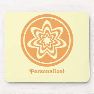 Alfombrilla De Ratón Mousepad, Naranja de la explosión floral