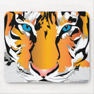 ALFOMBRILLA DE RATÓN MOUSEPAD NARANJA TIGER