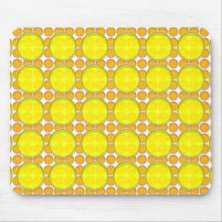 Alfombrilla De Ratón Mousepad - Naranja y puntos amarillos
