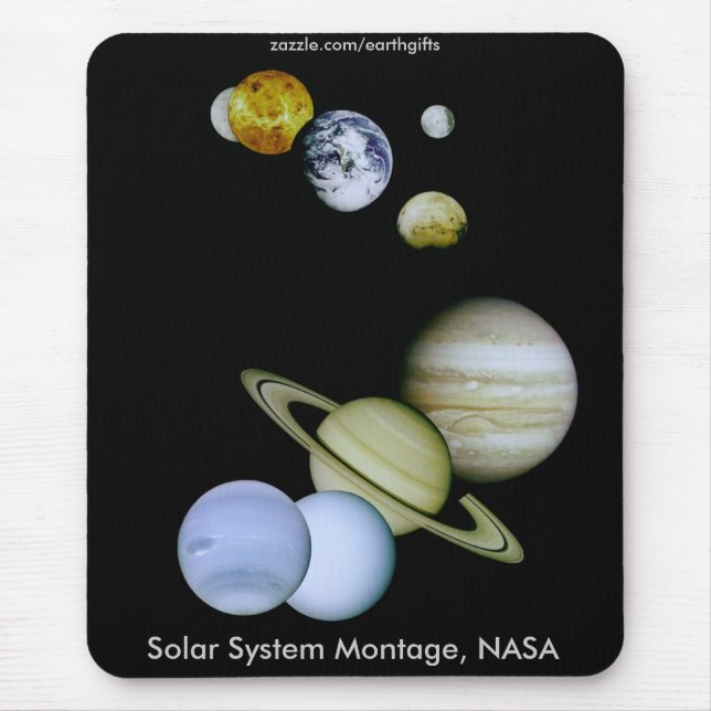 Alfombrilla De Ratón Mousepad NASA SOLAR SYSTEM (Frente)